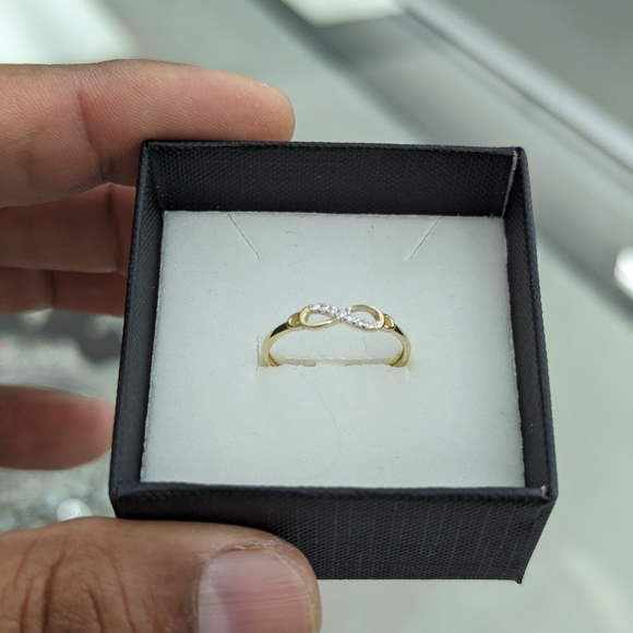 14kt Real Gold Infinity Ring for Women
